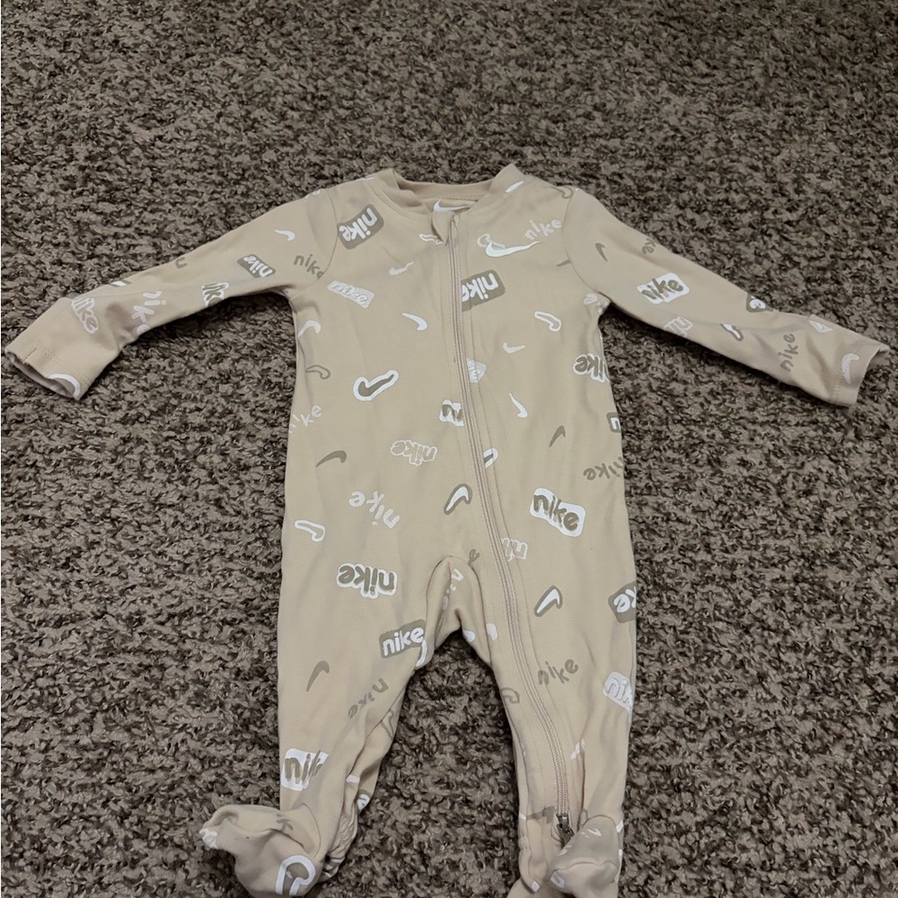 Nike Beige Kids Footie One Piece